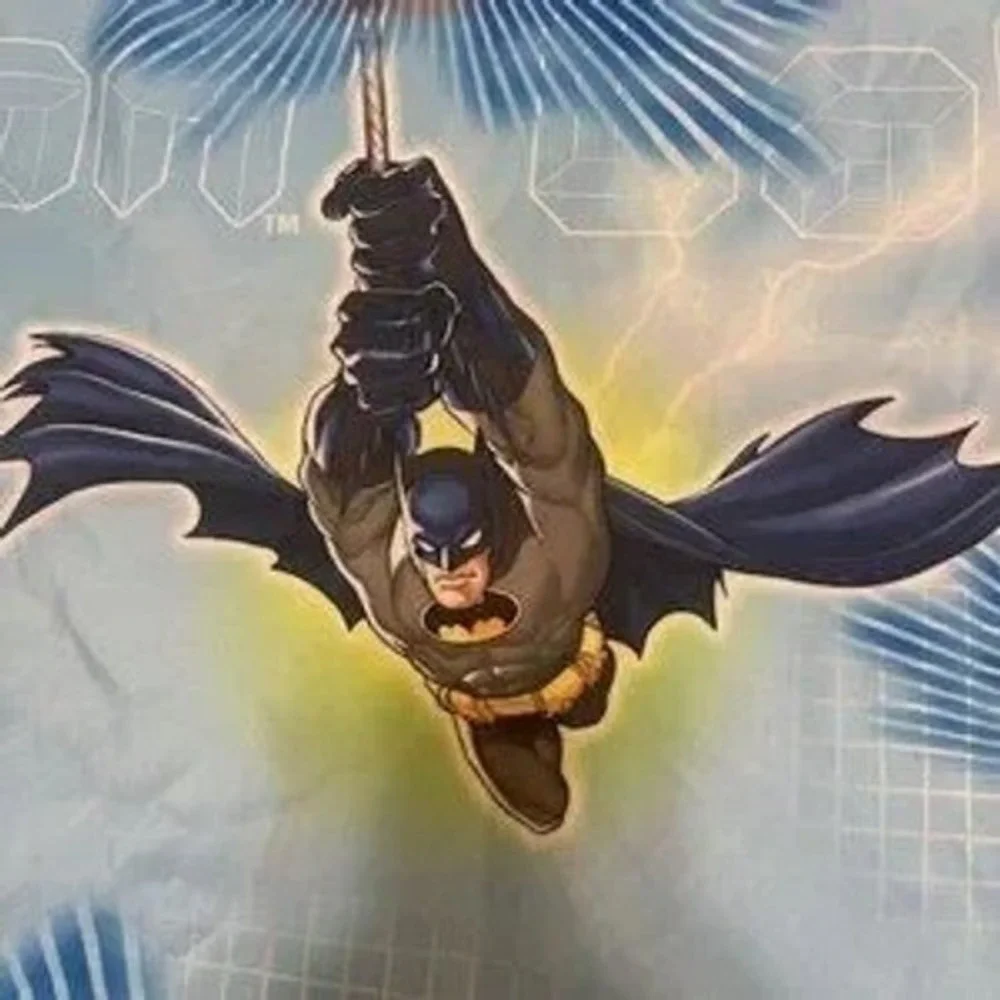 Batman Flat Sheet Twin Swinging Logo